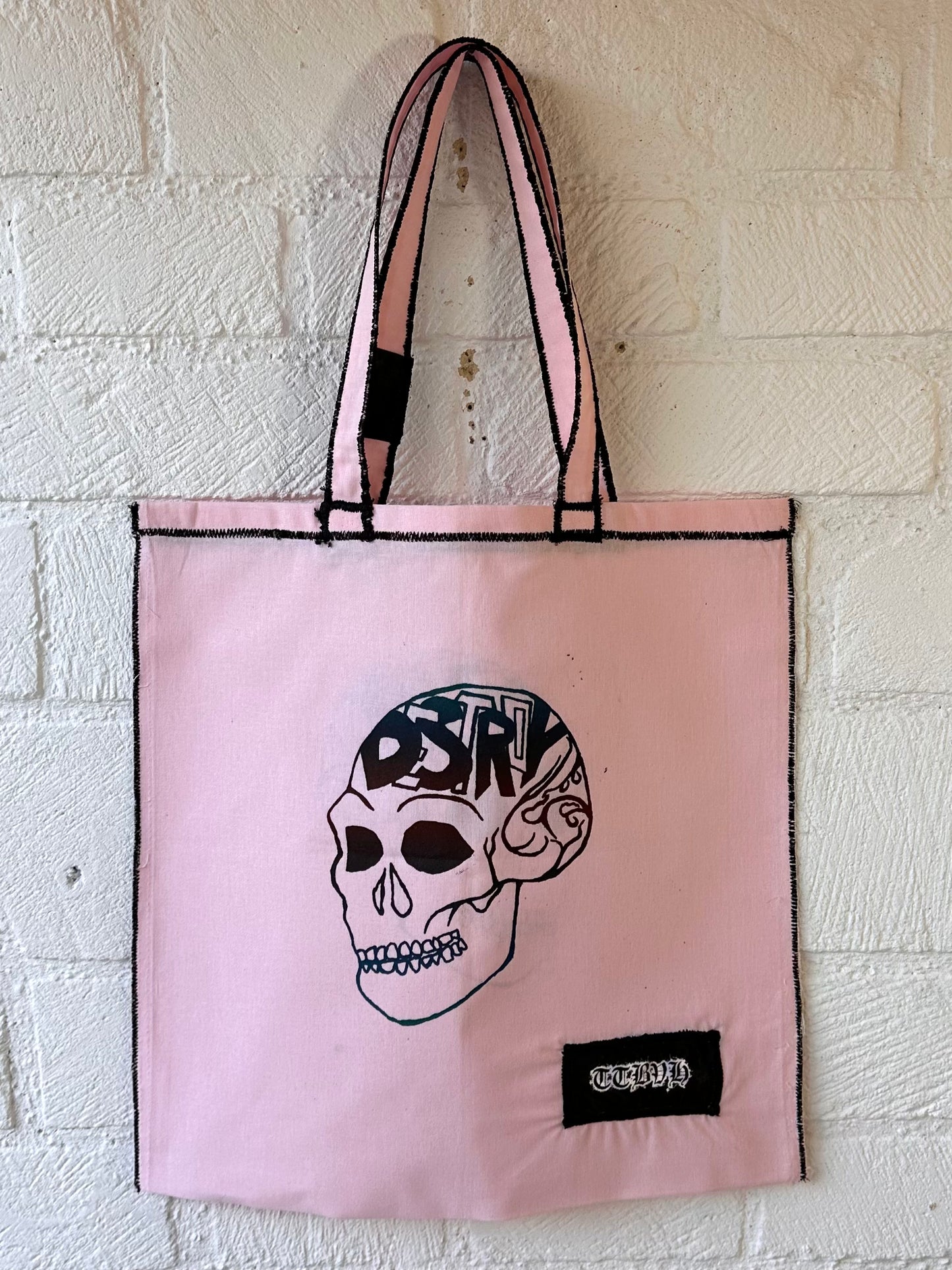 Pink Destroy Series Tote Bag