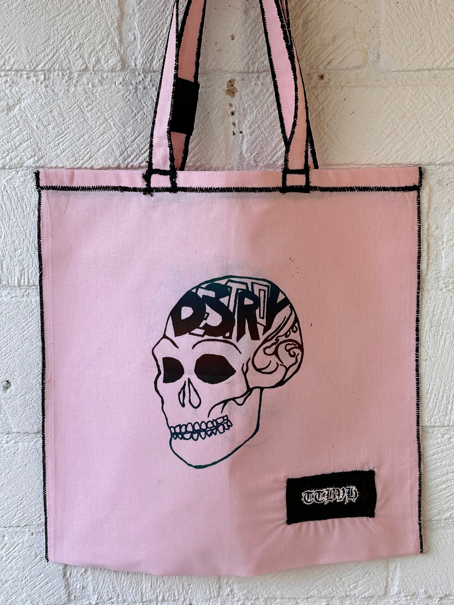 Pink Destroy Series Tote Bag