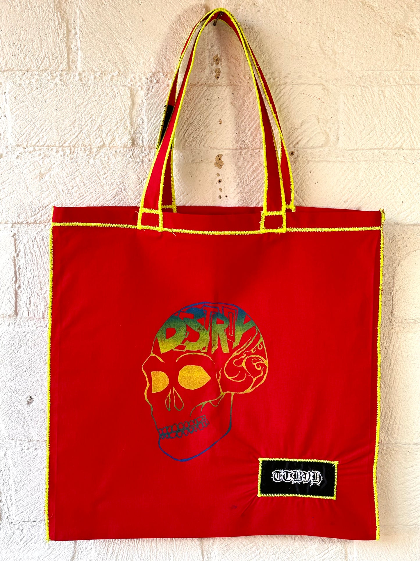 Red Destroy Series Tote Bag
