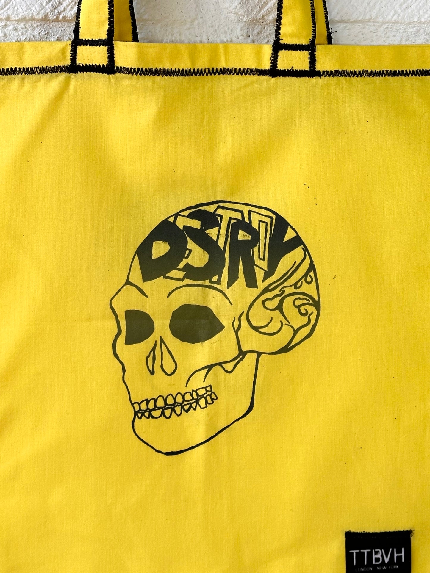 Yellow Destroy Series Tote Bag