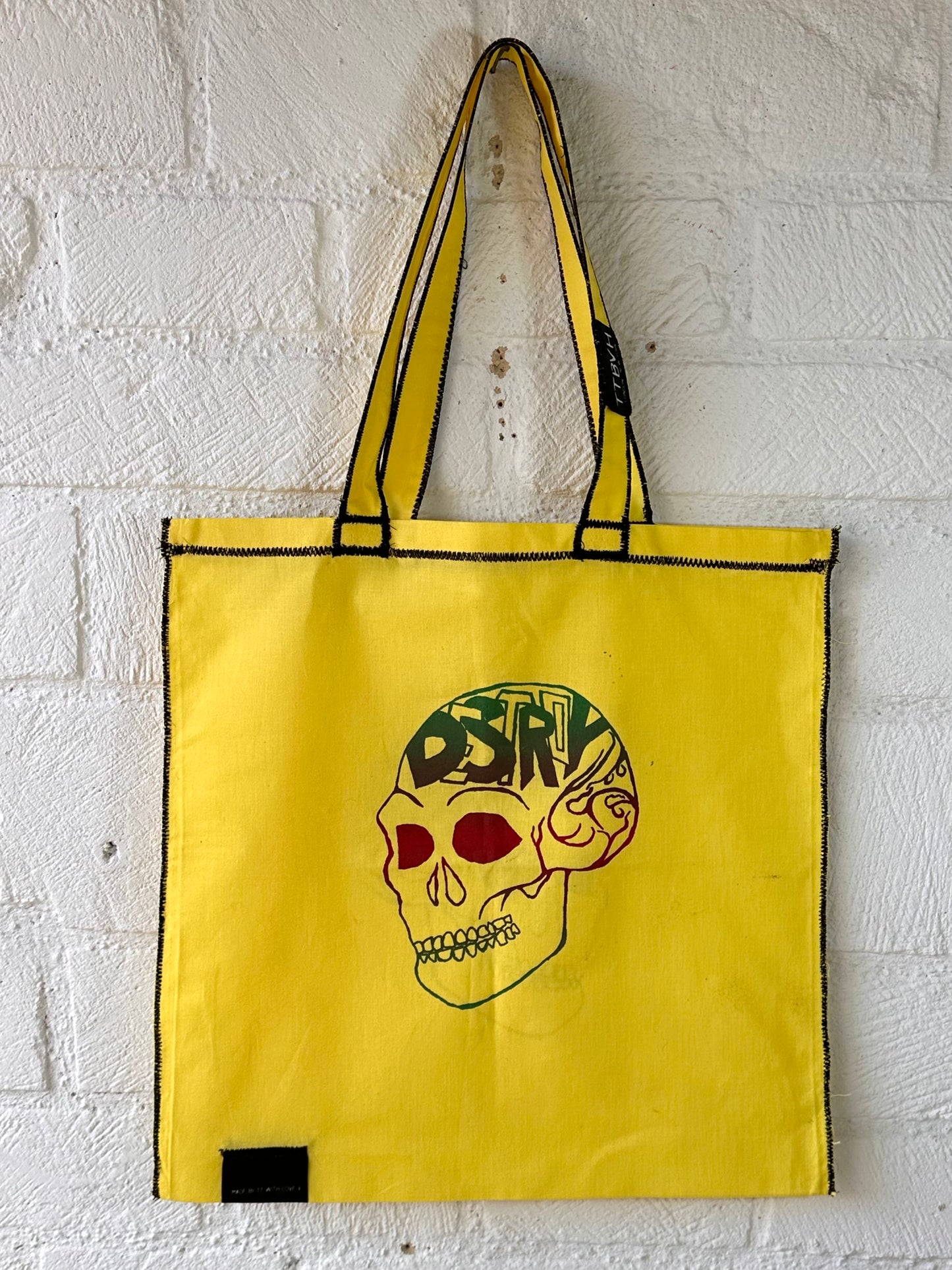 Yellow Destroy Series Tote Bag