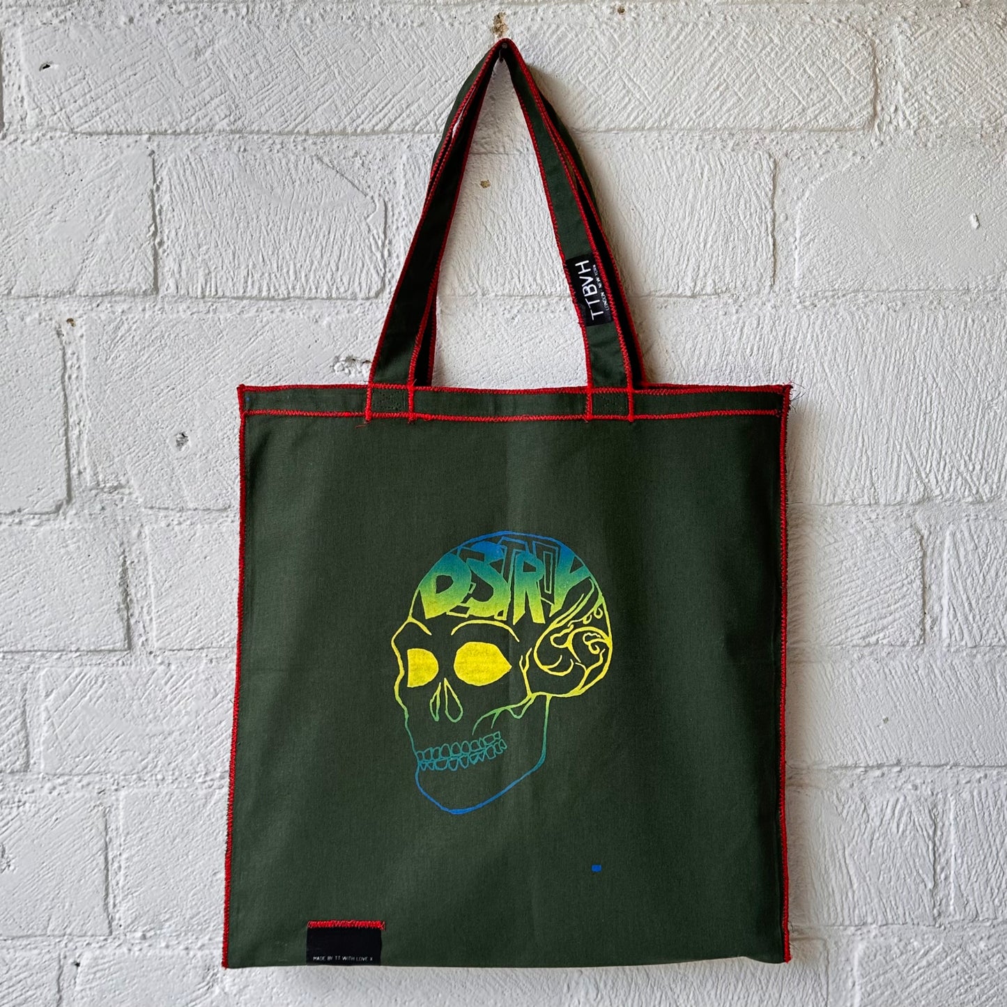 Green Destroy Series Tote Bag
