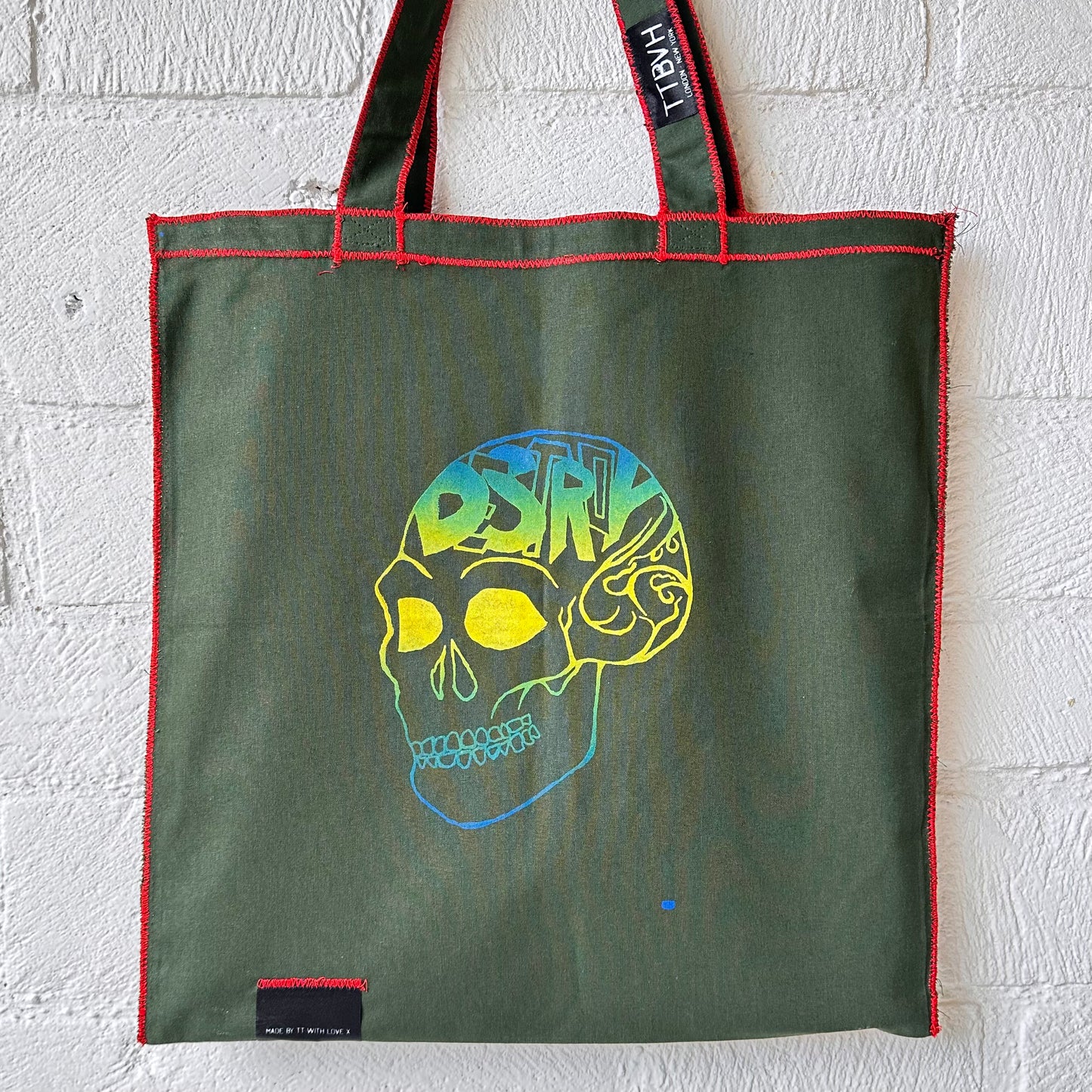 Green Destroy Series Tote Bag