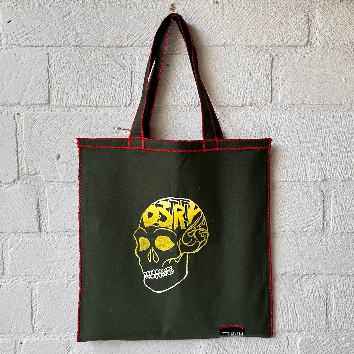 Green Destroy Series Tote Bag