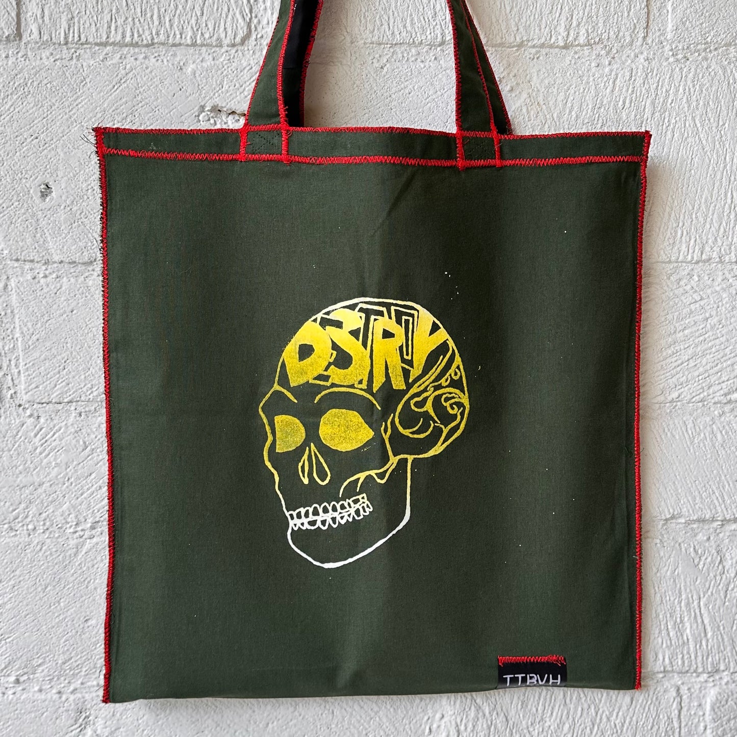 Green Destroy Series Tote Bag