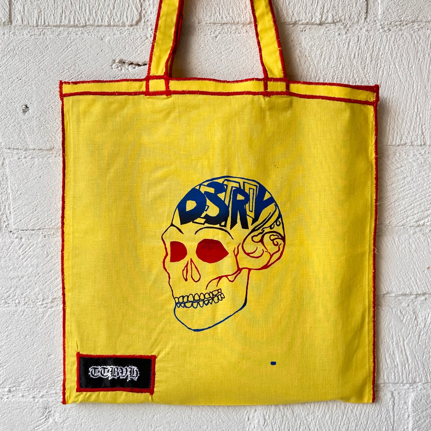 Yellow Destroy Series Tote Bag