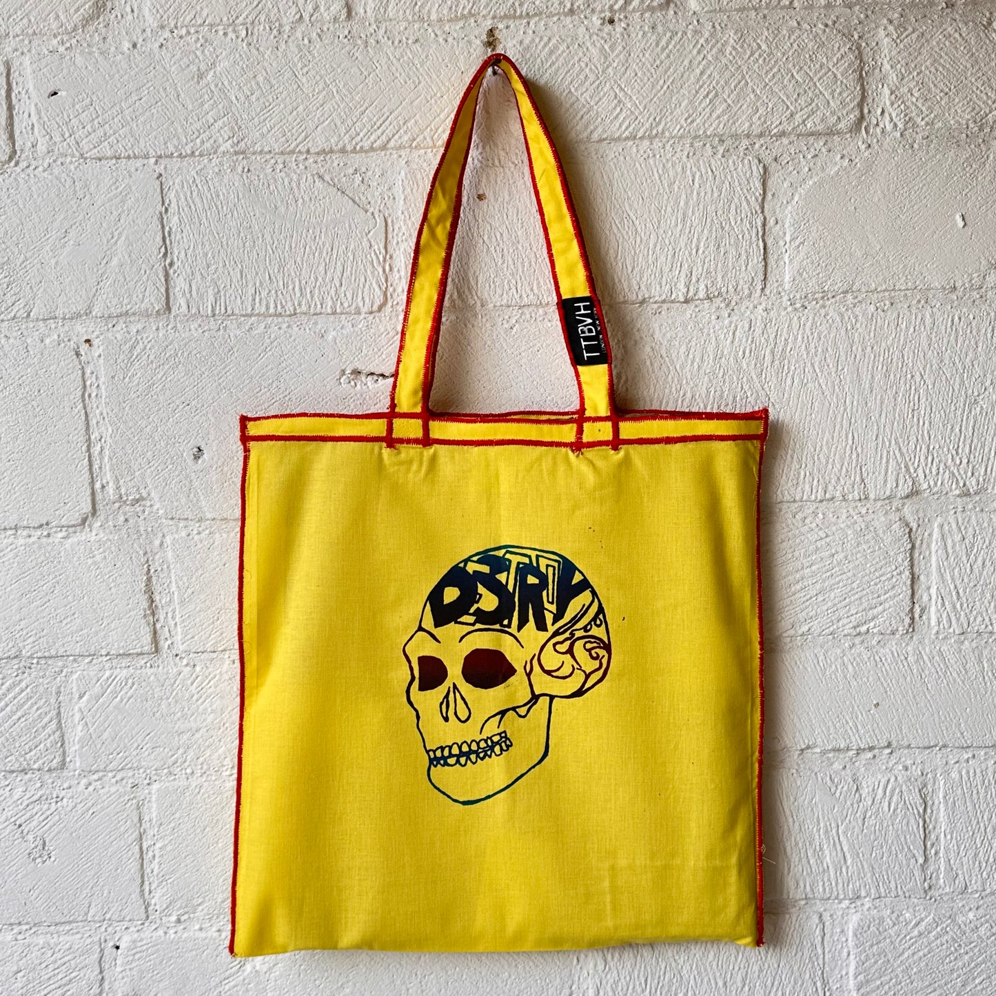 Yellow Destroy Series Tote Bag