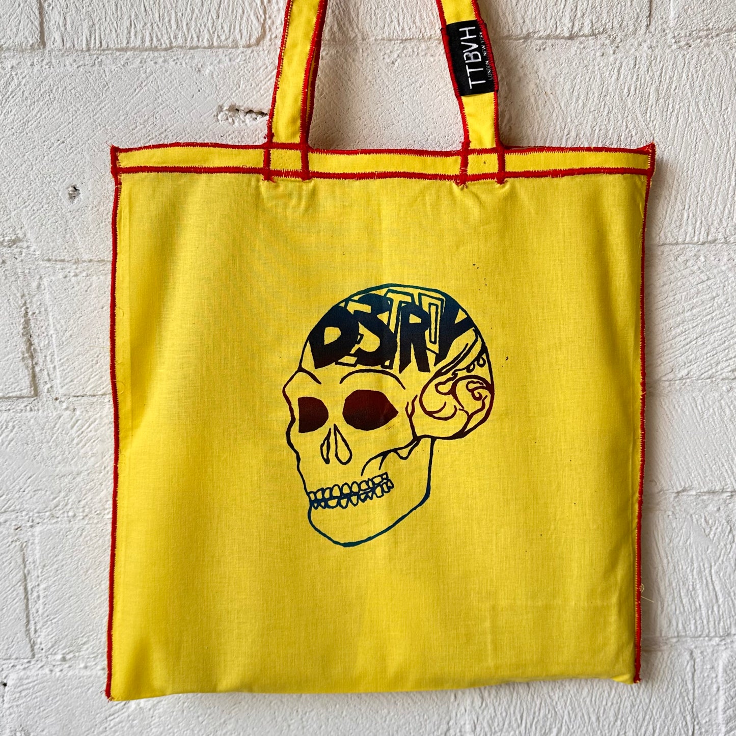 Yellow Destroy Series Tote Bag