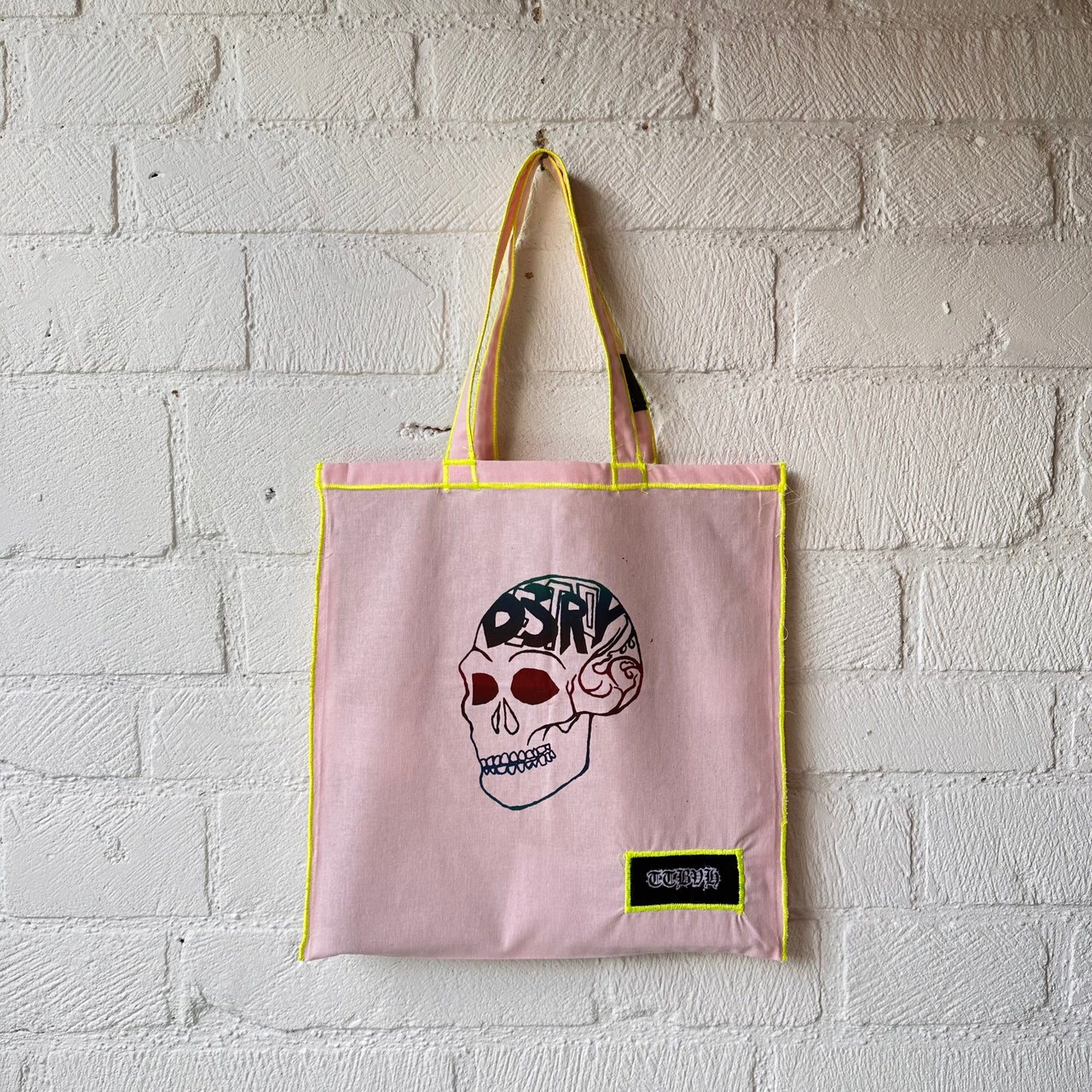 Pink Destroy Series Tote Bag