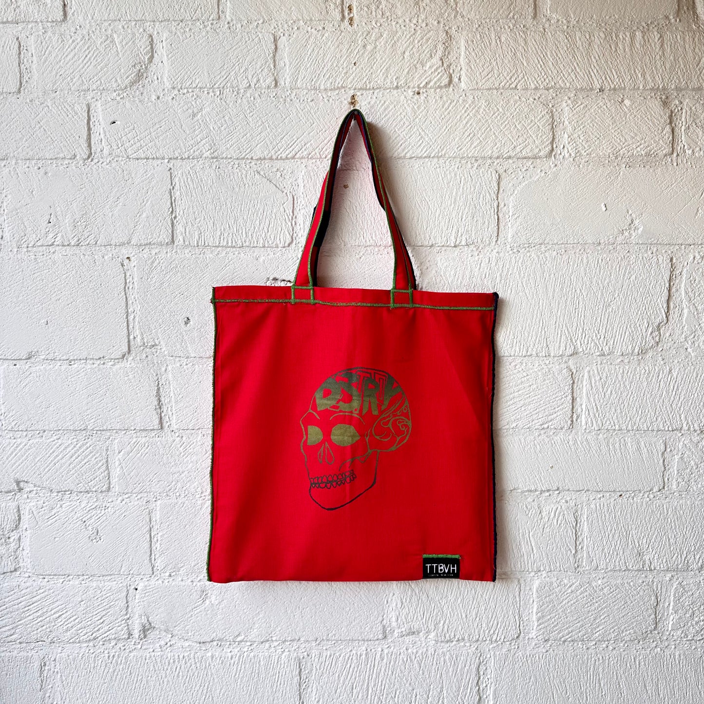 Red Destroy Series Tote Bag