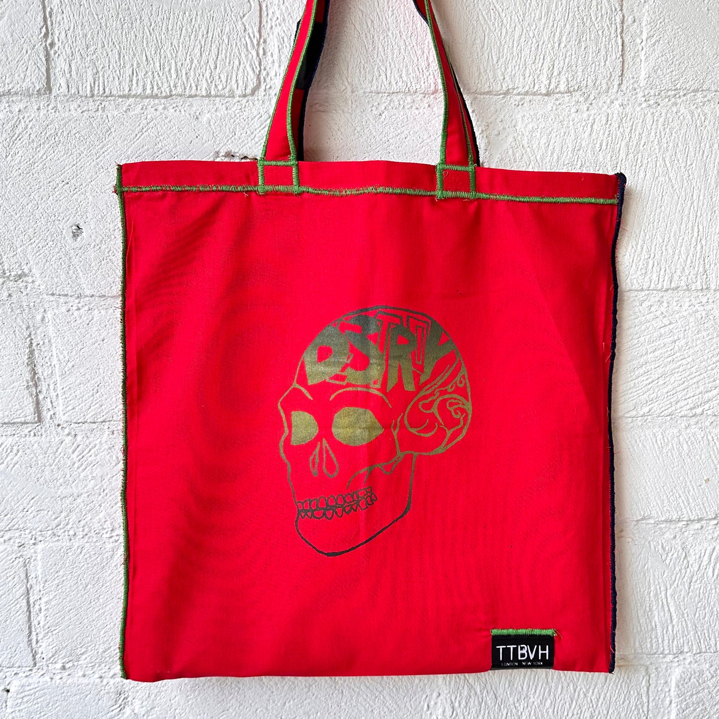 Red Destroy Series Tote Bag