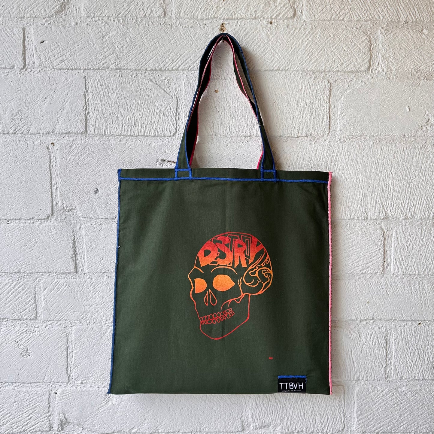 Green Destroy Series Tote Bag