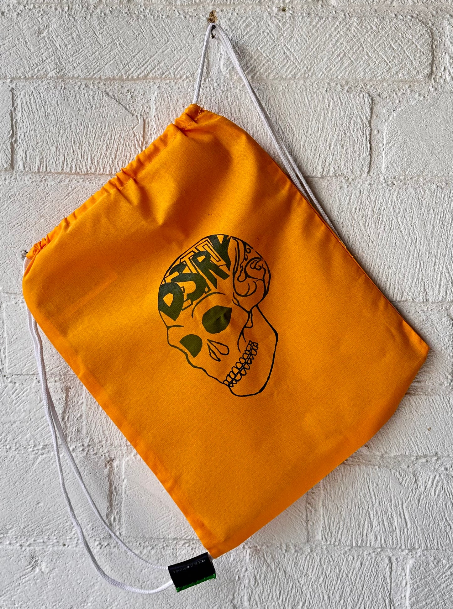 Destroy Series Orange Draw String Bag