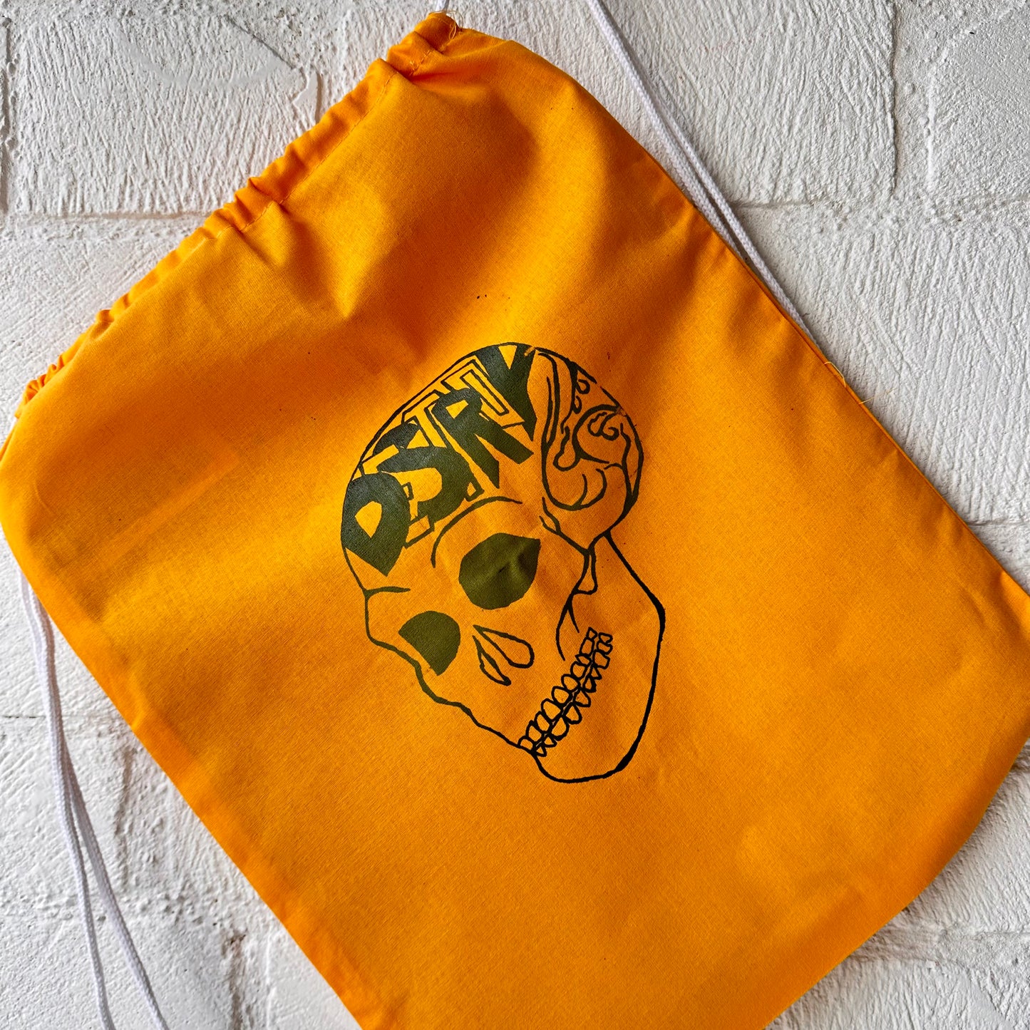 Destroy Series Orange Draw String Bag