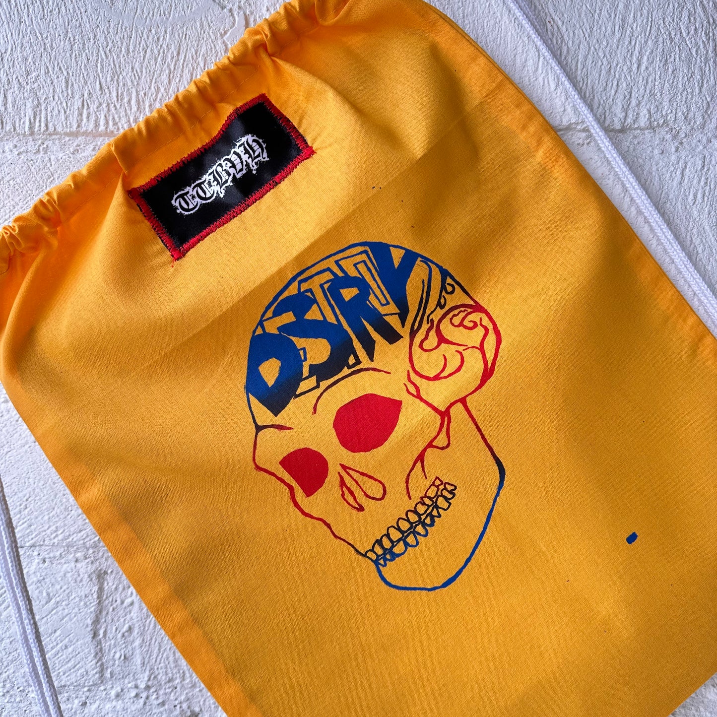Destroy Series Orange Draw String Bag