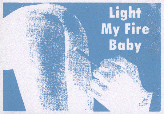 Light My Fire Baby Blue Sparkle Print