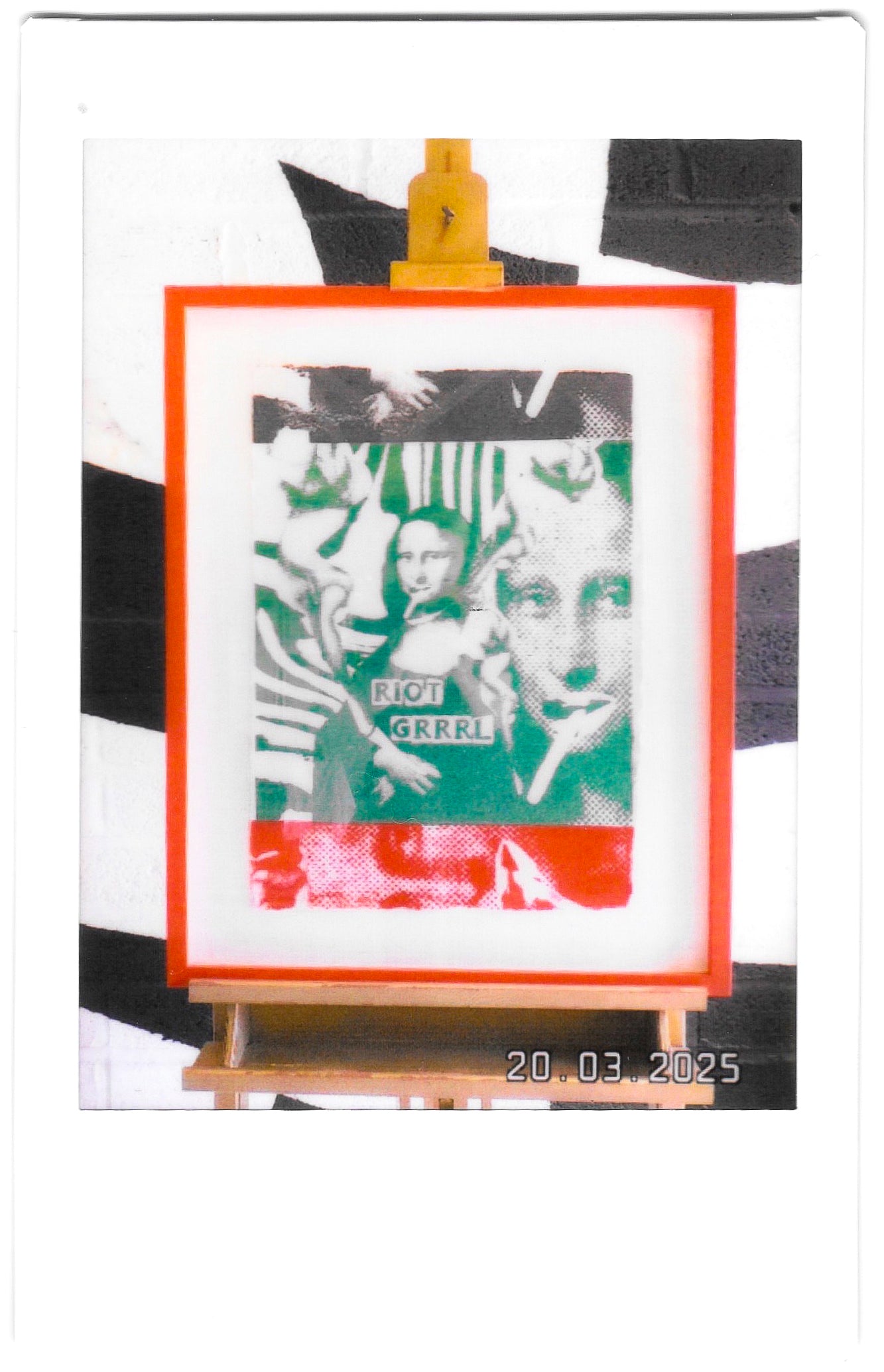 Framed Riot Grrrl Mona 3/9 Framed