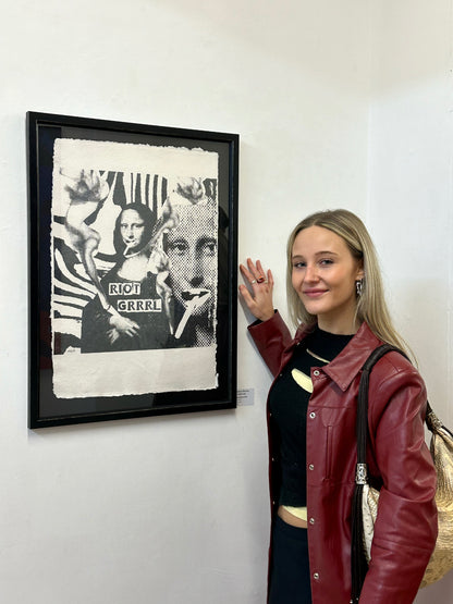 Framed Riot Grrrl Mona 1/9 Framed
