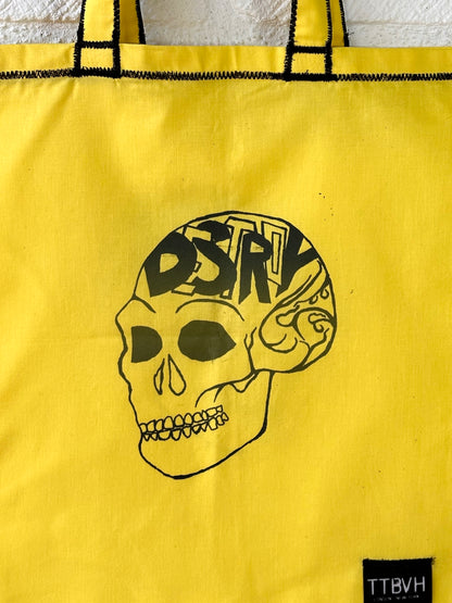 Yellow Destroy Series Tote Bag 7/10