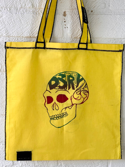 Yellow Destroy Series Tote Bag 7/10