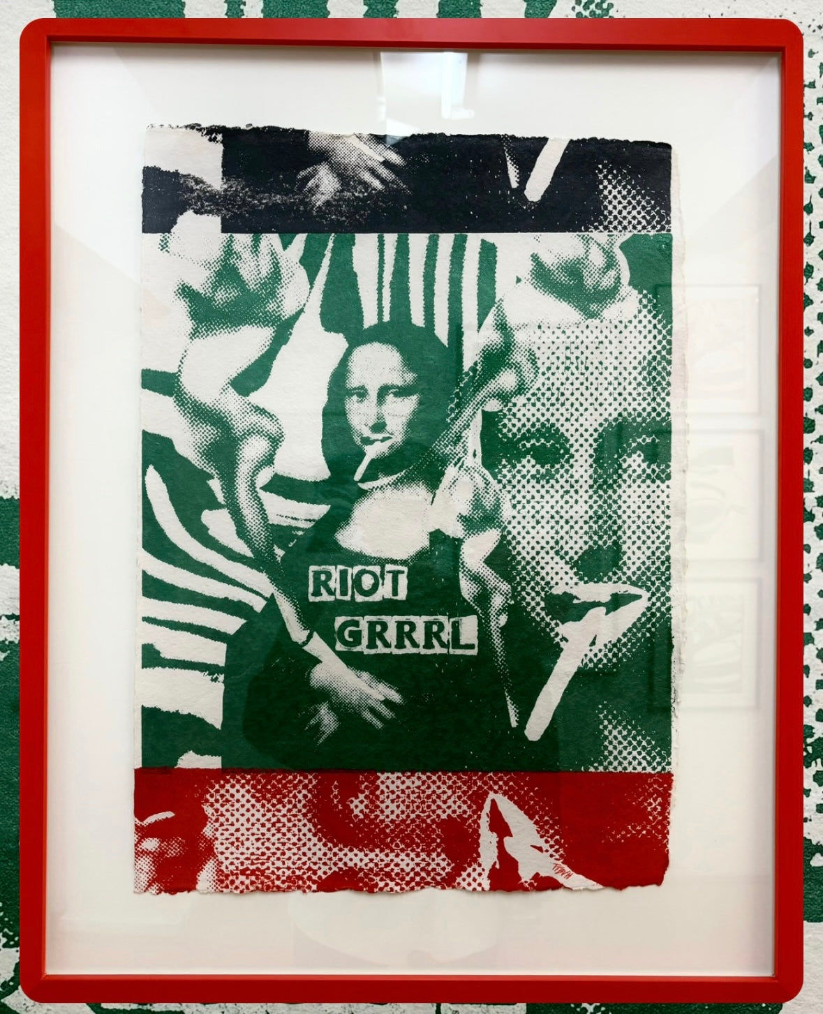 Framed Riot Grrrl Mona 3/9 Framed