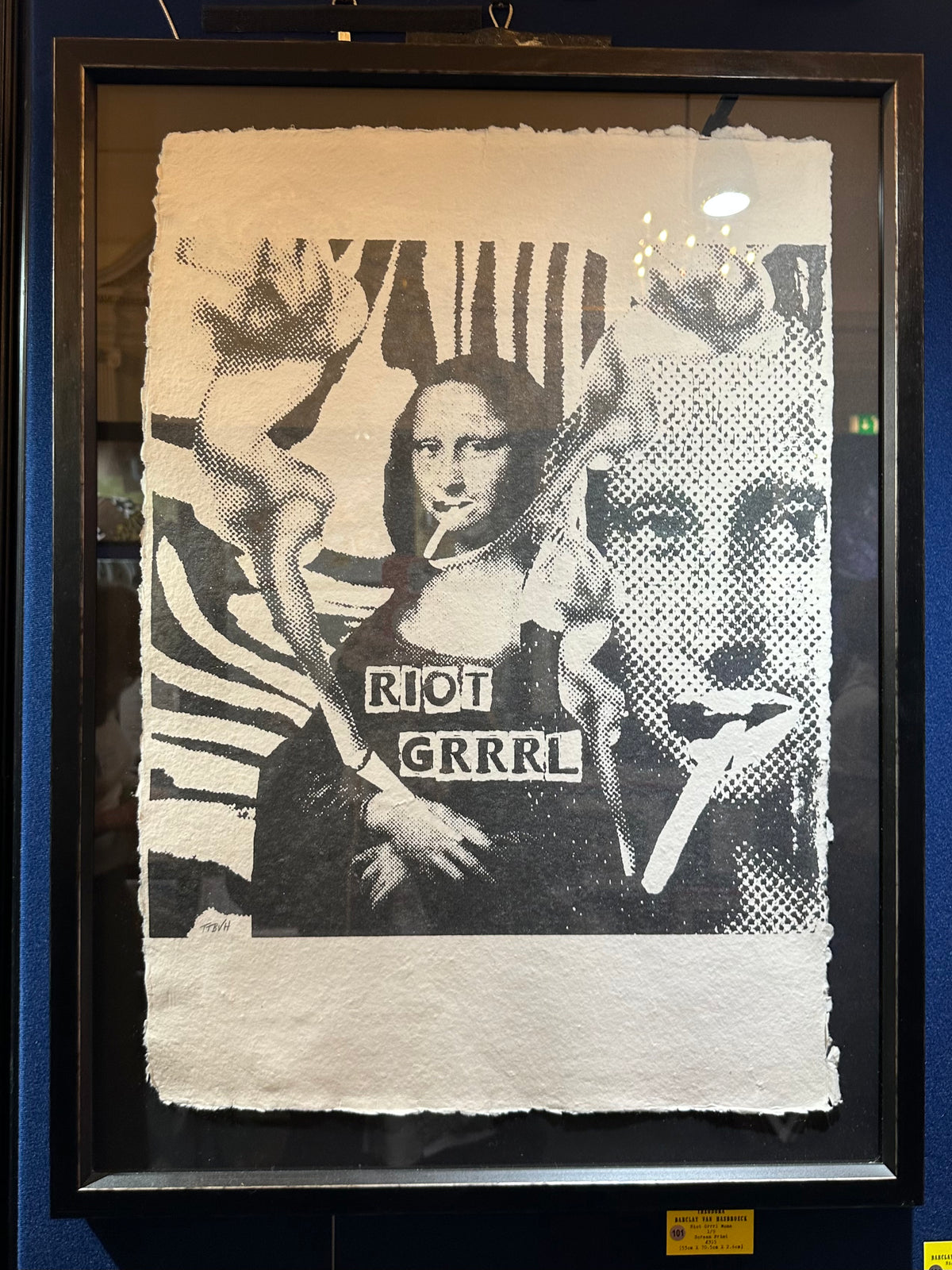 Framed Riot Grrrl Mona 1/9 Framed