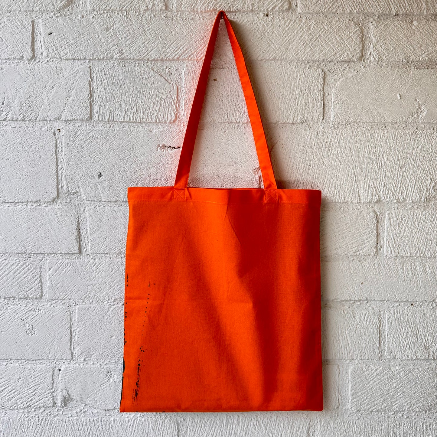 Riot Grrrl Mona Orange & Metallic Black Tote Bag