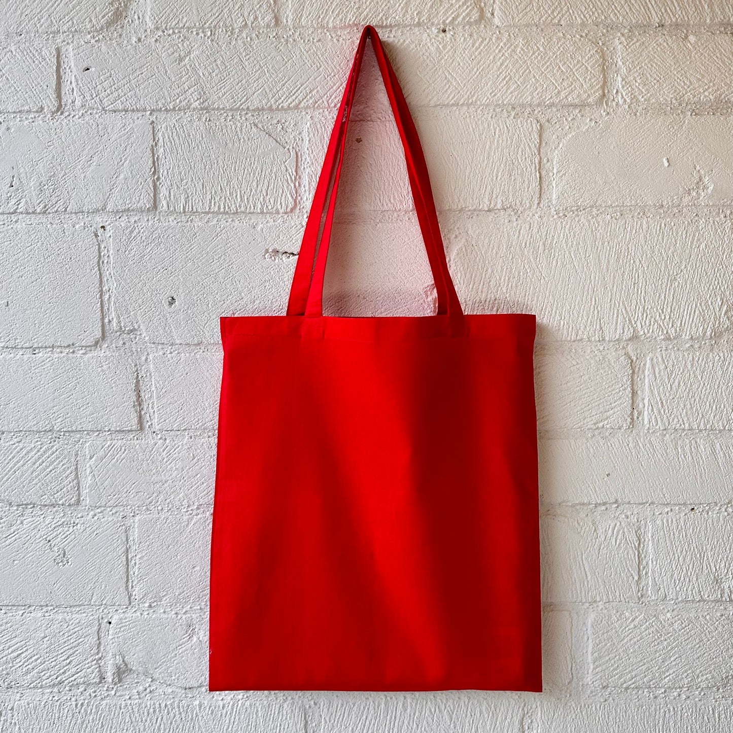 Riot Grrrl Mona Red & Metallic Silver Tote Bag