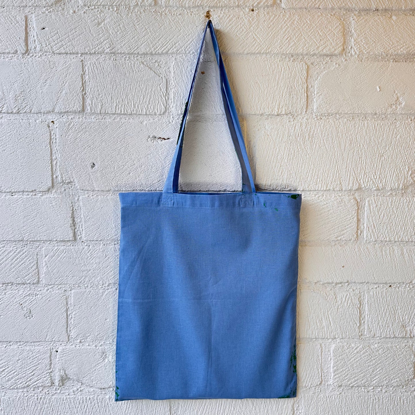 Riot Grrrl Mona Blue & Metallic Green Tote Bag