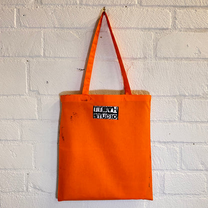 Riot Grrrl Mona Green & Orange Tote Bag