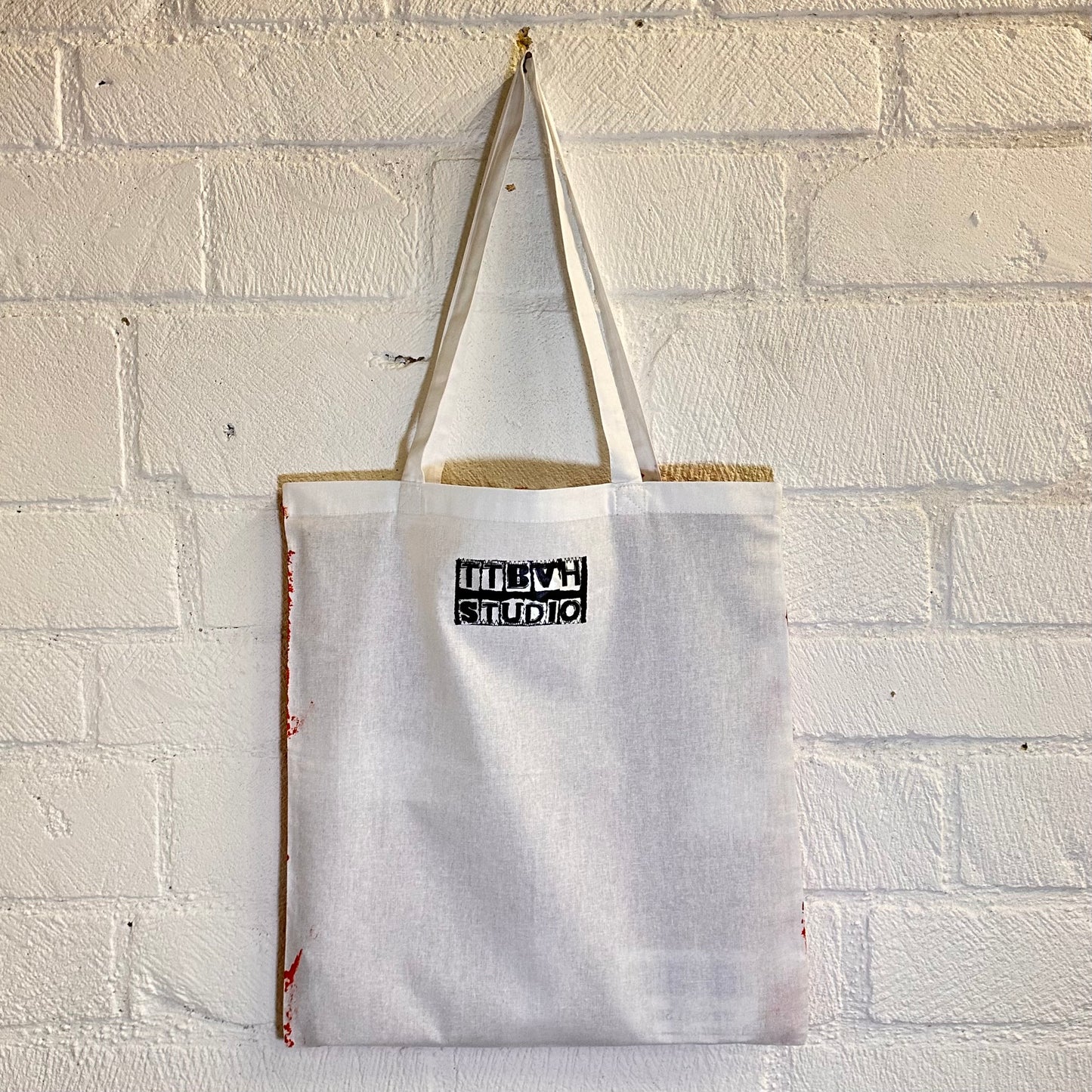 Riot Grrrl Mona White & Orange Tote Bag