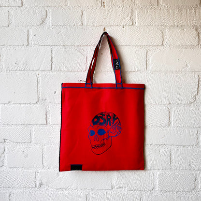 Red Destroy Series Tote Bag 1/10