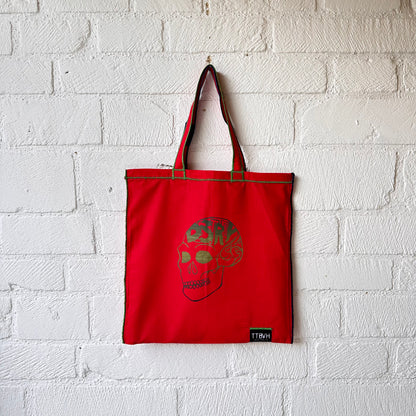 Red Destroy Series Tote Bag 1/10