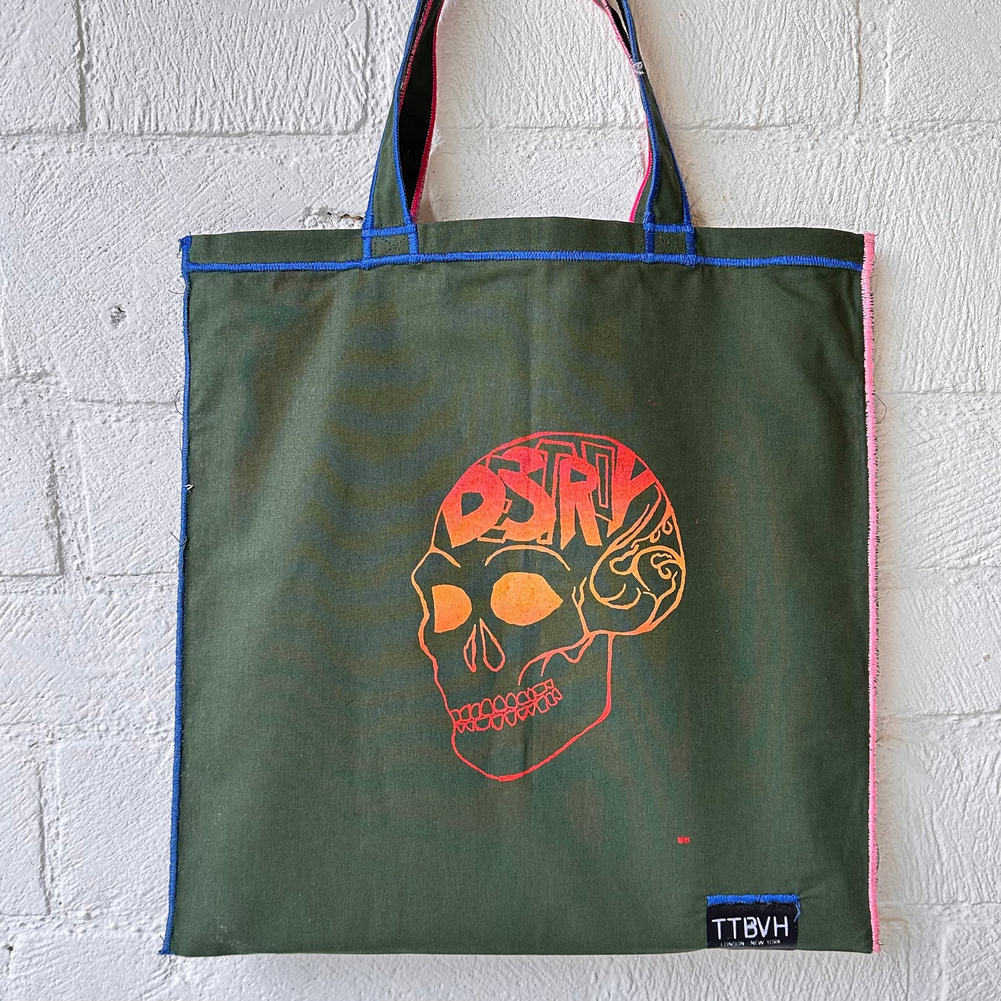 Green Destroy Series Tote Bag 5/10