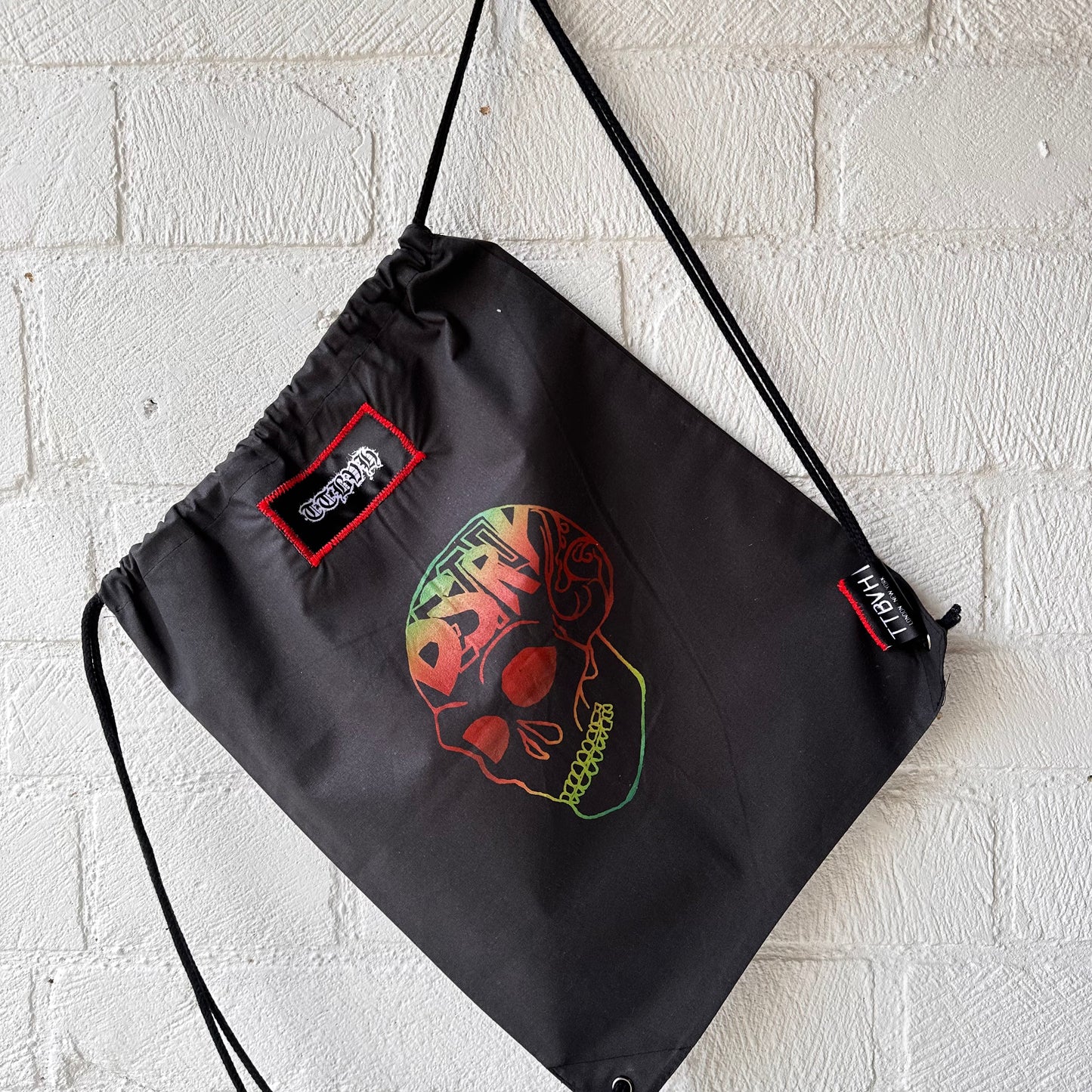 Destroy Series Black Draw String Bag 4/4