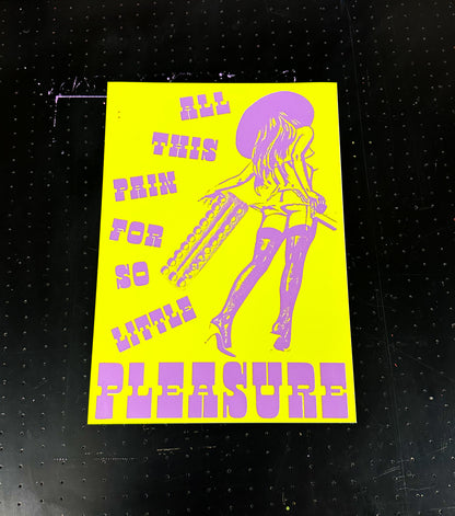 A4 Yellow & Purple Print