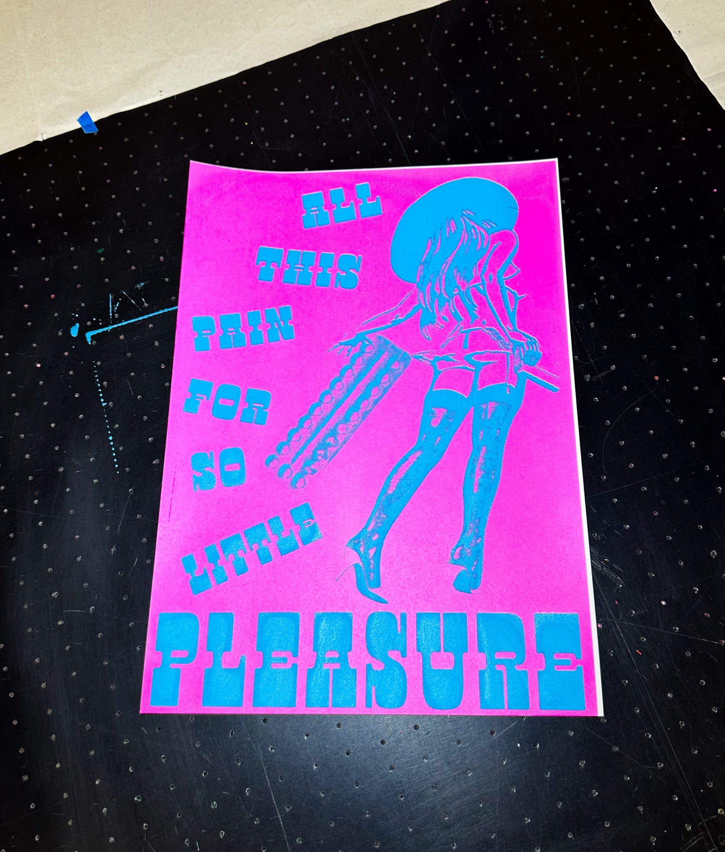 A4 Pink & Blue Print