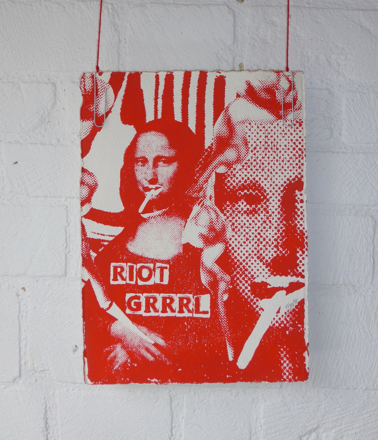 Framed Riot Grrrl Mona 4/5 Framed