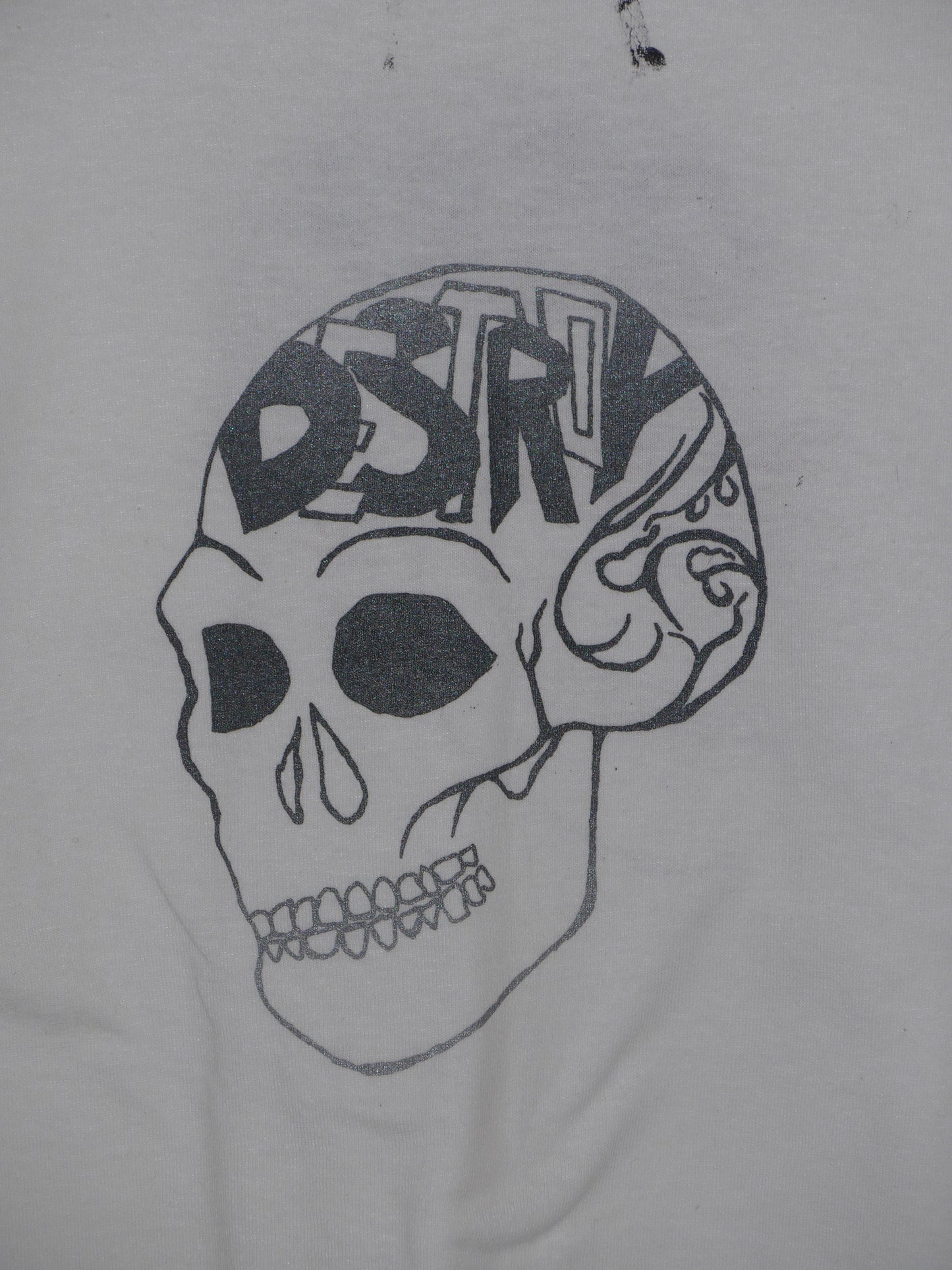 Destroy Series White T-Shirt L