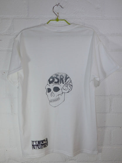 Destroy Series White T-Shirt XL