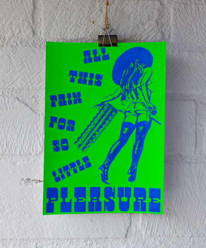 A4 Green & Blue Print