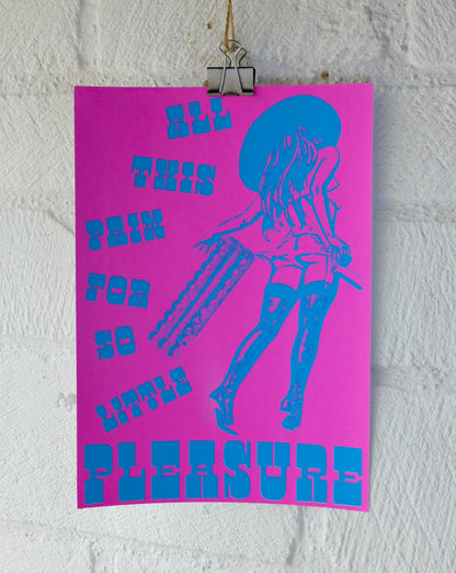 A4 Pink & Blue Print