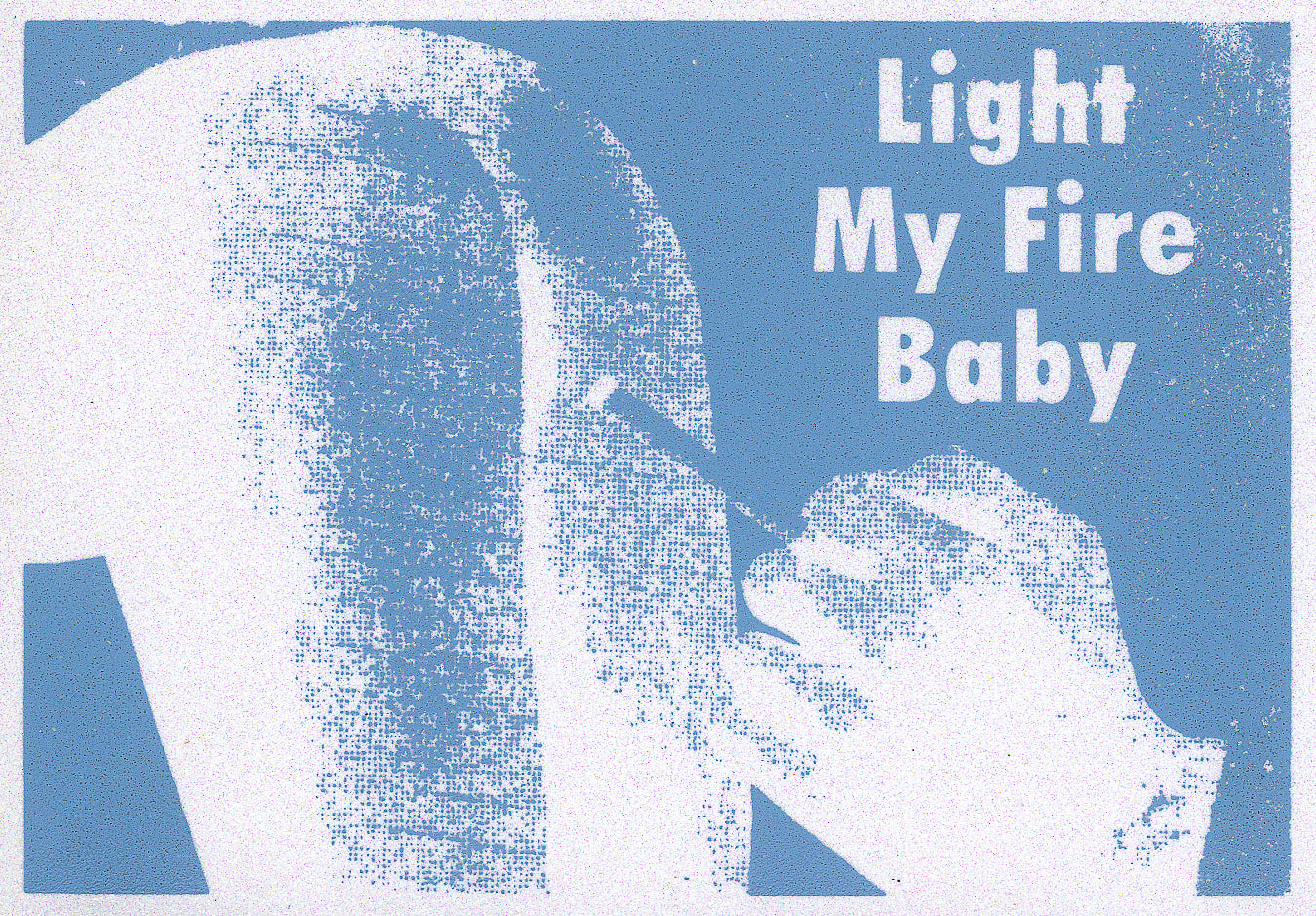 Light My Fire Baby Blue Sparkle Print 1/1