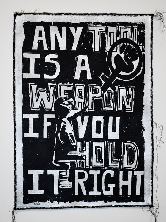 Any tool is a Weapon if you hold if right / Black & Silver