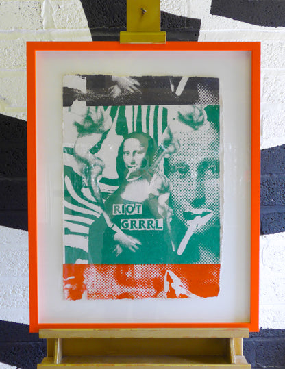 Framed Riot Grrrl Mona 3/9 Framed