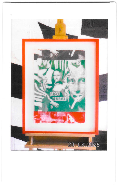 Framed Riot Grrrl Mona 3/9 Framed