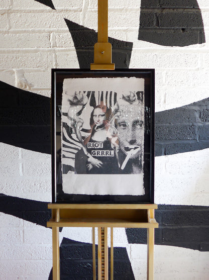 Framed Riot Grrrl Mona 1/9 Framed