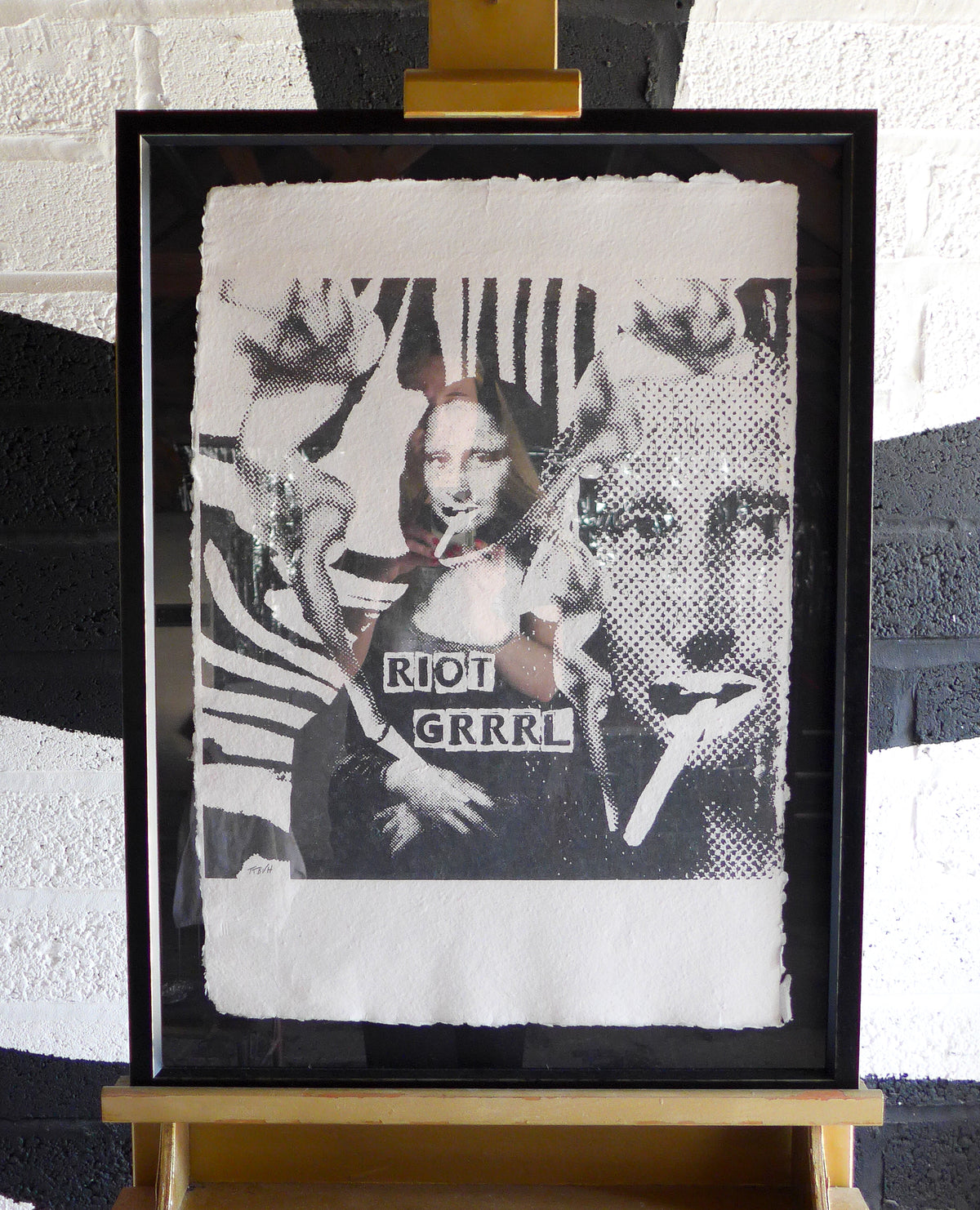 Framed Riot Grrrl Mona 1/9 Framed