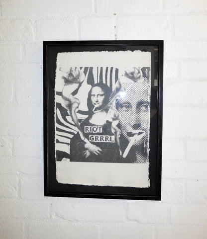 Framed Riot Grrrl Mona 1/9 Framed